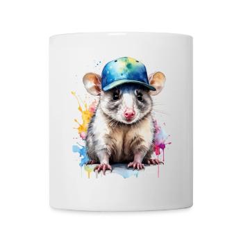 Opossum Snapback Cap Cool Tier Design Print - Mug - white - Front