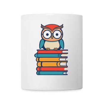 Books Owl Cute Bookworm Bookworm Bookworm - Mug - white - Front