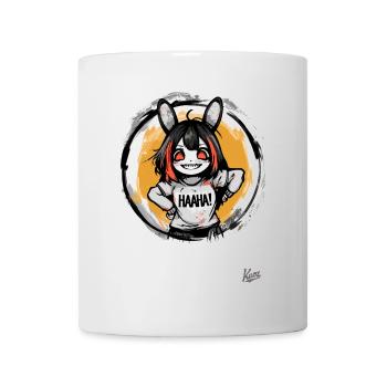Funny and Naughty Cartoon Bunny Girl - Mug - white - Front
