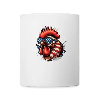 Big Chicken Cool Chicken Usa Chicken - Mug blanc - blanc - Devant