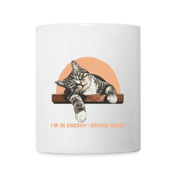 Lazy Humor Energy Saving Mode Funny Quote - Mug - white - Front