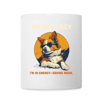 Lazy Dog Humor Energy Saving Mode Funny - Mug - white - Front