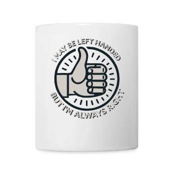 Left Handed problems Humoroud Designs - Mug - white - Front