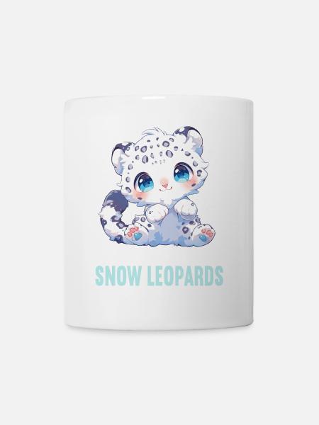 Snow Leopard Schneeleoparden Schneeleopard - Tasse - Weiß