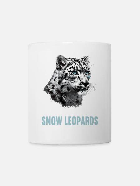 Snow Leopard Schneeleoparden Schneeleopard - Tasse - Weiß