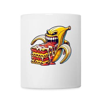 Funny Banana Lasagna Italian - Mug - white - Front