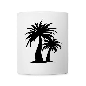 Palme - Tasse - Weiß - Vorne