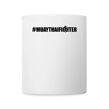#MuayThaiFighter - Muay Thai Arts Martiaux Muay Tha - Mug blanc - blanc - Devant