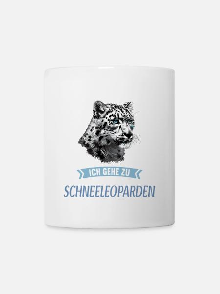 Snow Leopard Schneeleoparden Schneeleopard - Tasse - Weiß