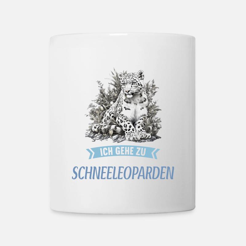 Snow Leopard Schneeleoparden Schneeleopard - Tasse - Weiß