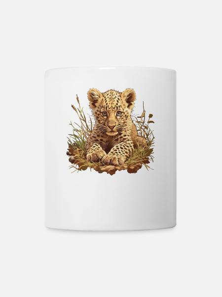 Leoparden Leopard - Tasse - Weiß