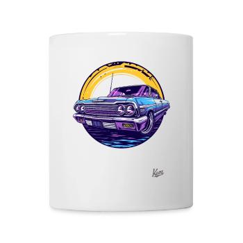 Klassischer Oldtimer: Lowrider-Legende - Tasse - Weiß - Vorne