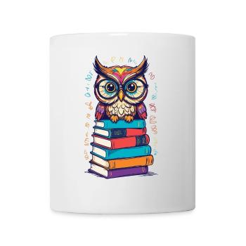 Books Owl Enthusiastic Bookworm Cuter - Mug - white - Front