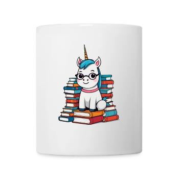 Mignon rat de bibliothèque licorne Créatures mythiques magiques - Mug blanc - blanc - Devant
