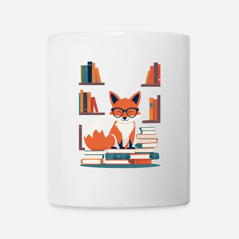 Mignon Amoureux des livres Drôle Design - Mug blanc - blanc