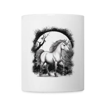 Unicorn Unicorns Fairy Tale Horse Horses Forest - Mug - white - Front