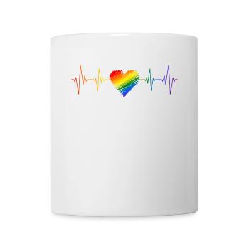 Gender Lesbians, Gays, Trans, Queer Rainbow - Mug - white - Front
