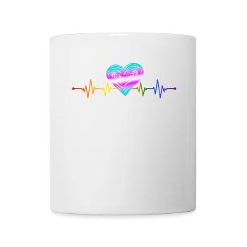 Gender Lesben, Schwule, Trans, Queer Regenbogen - Tasse - Weiß - Vorne