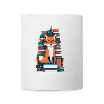 Mignon Amoureux des Livres Drôle Rat de Bibliothèque - Mug blanc - blanc - Devant