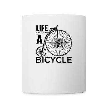 BIKE LIFE IS BETTER ON A BICYCLE FUNNY - Mug - white - Front
