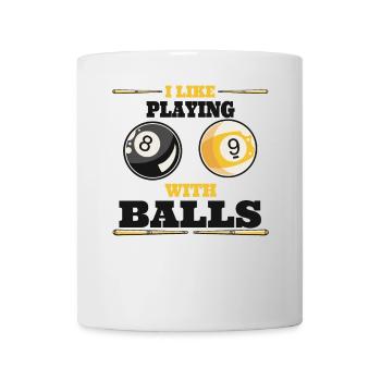 Pool Billard Billardtisch lustige Sprüche Snooker - Tasse - Weiß - Vorne