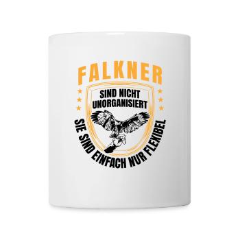 Falkner sind flexibel Beizjagd Falknerei - Tasse - Weiß - Vorne