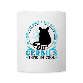 Une gerbille pense que je suis cool Gerbille rongeur - Mug blanc - blanc - Devant