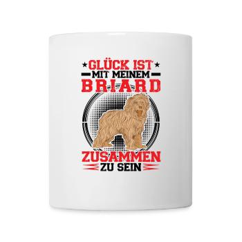 Bei meinem Briard sein Berger de Brie - Tasse - Weiß - Vorne