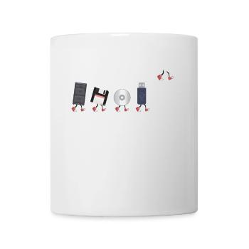 IT Geek, PC Accessories Storage Devices Evolution - Mug - white - Front