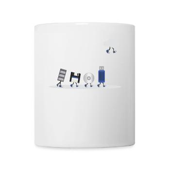 IT Geek, PC Accessories Storage Devices Evolution - Mug - white - Front