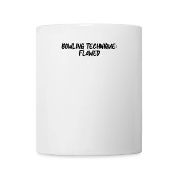 Bowling - Bowling Technique: Flawed - Tasse - Weiß - Vorne