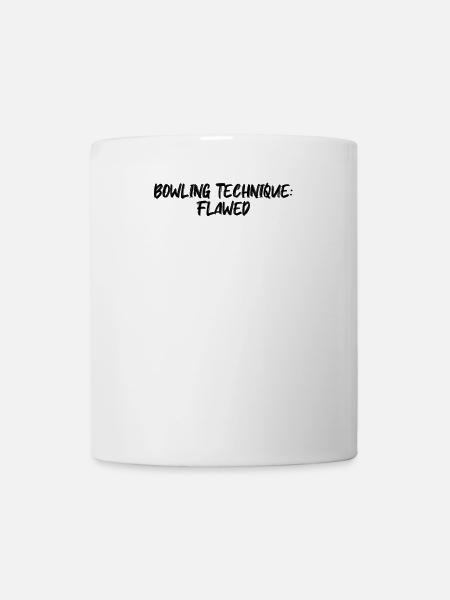 Bowling - Bowling Technique: Flawed - Tasse - Weiß