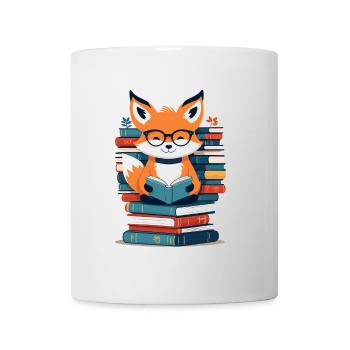 Niedlicher Buch Liebhaber Lustiges Bücher Design - Tasse - Weiß - Vorne