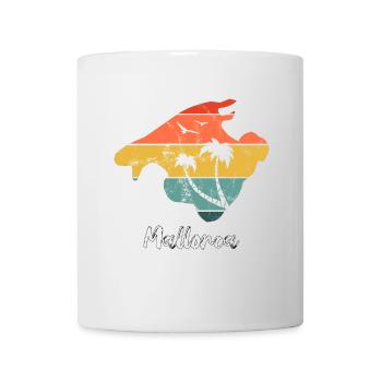 Mallorca holidays Balearic Islands retro vintage design - Mug - white - Front