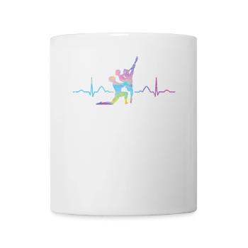 Ballett Tänzer Herzschlag Ekg Ballerina - Tasse - Weiß - Vorne