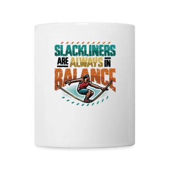 Slackliners Are Always In Balance - Mug - white - Front