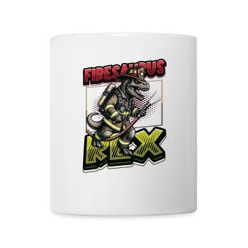 Firesaurus Rex Feuerwehr Dinosaurier Abenteuer - Tasse - Weiß - Vorne