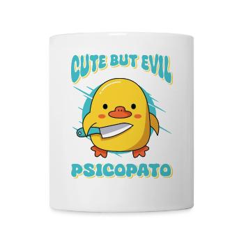 SÜSS ABER BÖSE: PSYCHOPAT Halloween Creepy Horror - Tasse - Weiß - Vorne