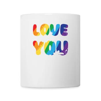 Gender Lesbians, Gays, Trans, Queer Rainbow - Mug - white - Front