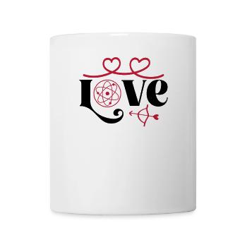 LOVE Physik, Biologie, Chemie Naturwissenschaften - Tasse - Weiß - Vorne