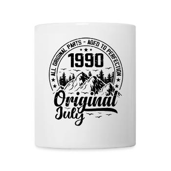 1990 July Original: 34 Years Anniversary Gift - Mug - white - Front