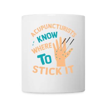 Acupuncture - Mug blanc - blanc - Devant