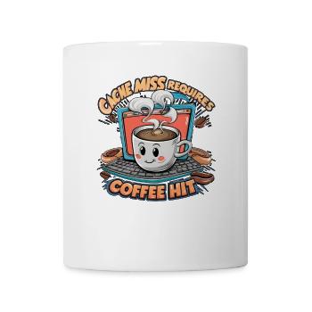 Kaffeehit Cache Miss - Tasse - Weiß - Vorne
