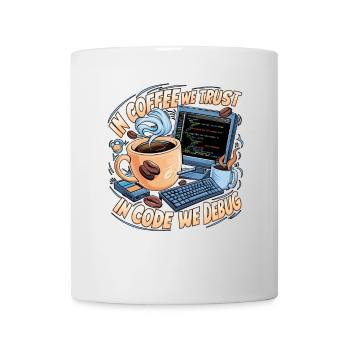 KaffeeCode Debug: In Code Wir Debuggen - Tasse - Weiß - Vorne