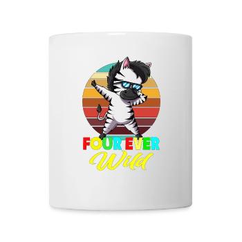 Fourever Wild Zebra 4 ever Wild Wilderness Africa - Mug - white - Front