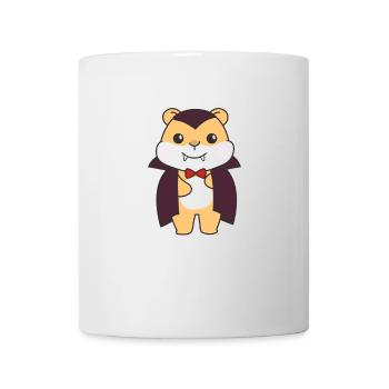 Hamster Happy Halloween Cute Vampire Costume - Mug - white - Front