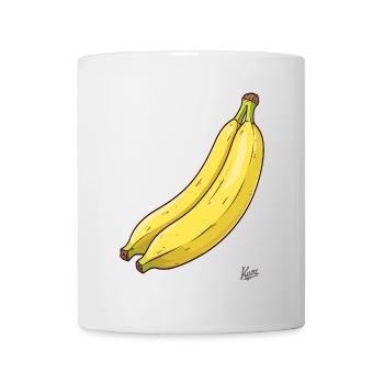 Deux bananes sont une paire de bananes - Mug blanc - blanc - Devant