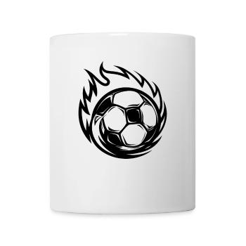 Fußball Cartoon Stil - Tasse - Weiß - Vorne