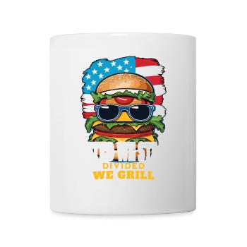 Lustiges Bbq-wortspiel-retro-vintage-hotdog-design - Tasse - Weiß - Vorne