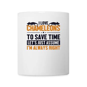 Amoureux des caméléons Supposons que j’ai raison Panther - Mug blanc - blanc - Devant
